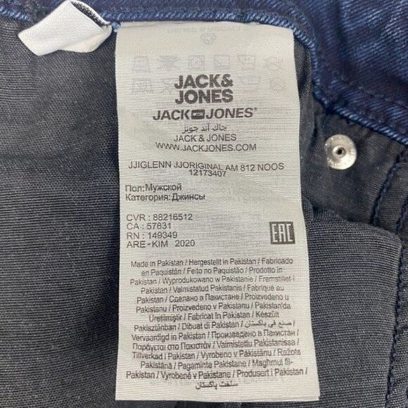 JACK & JONES Men's Blue Denim 812 Glenn Slim Original Jeans US 38 X 34 - Picture 13 of 13